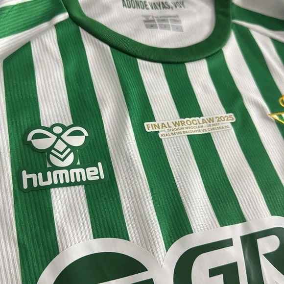 Real Betis #7 Antony 2025 UEFA Conference League Final Hummel Jersey - Picture 5 of 10